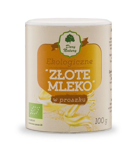 Złote mleko w proszku 100g DARY NATURY BIO