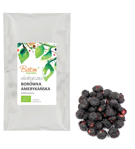 Owoce liofilizowane Borówka Amerykańska 20g BATOM BIO