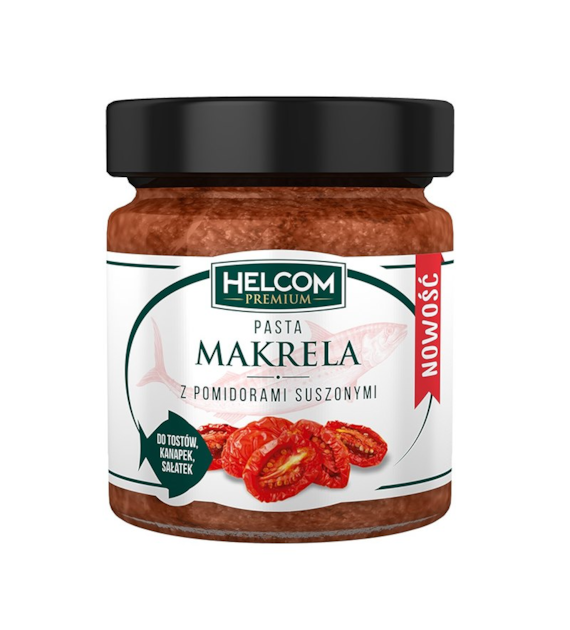 Pasta makrela + suszone pomidory 180g HELCOM