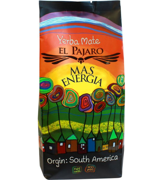Yerba Mate mas energia 400g EL PAJARO