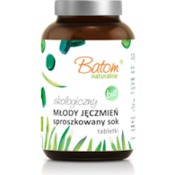 Młody jęczmień sproszkowany sok 500mg tabletki 240szt. BATOM BIO - suplement diety
