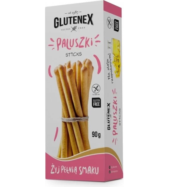 Paluszki Grissini bezglutenowe 90g GLUTENEX