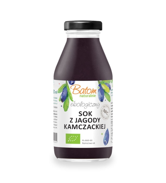 Sok z jagody kamczackiej bez dodatku cukru 330ml BATOM BIO