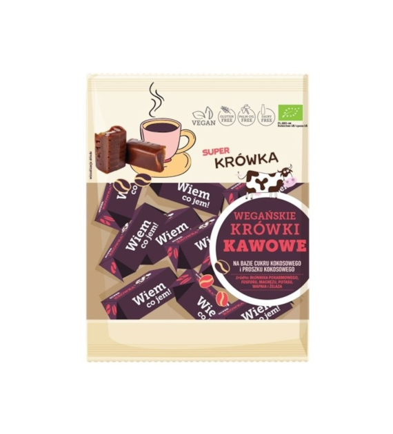 Cukierki Krówki bezmleczne kawowe 150g ME GUSTO BIO