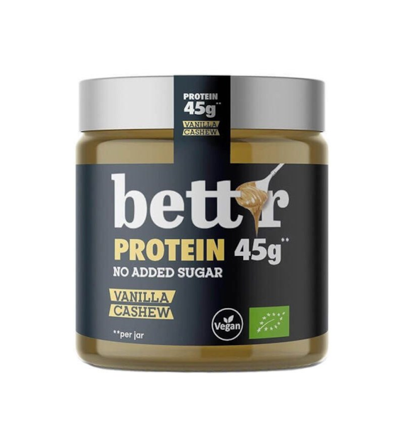 Krem proteinowy z orzechów nerkowca z wanilią bez cukru 250g BETTR BIO