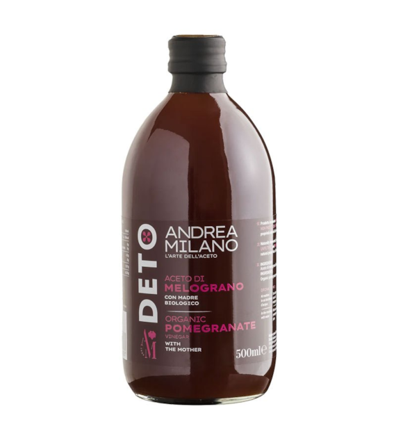 Ocet z granatu ŻYWY 500ml ANDREA MILANO BIO
