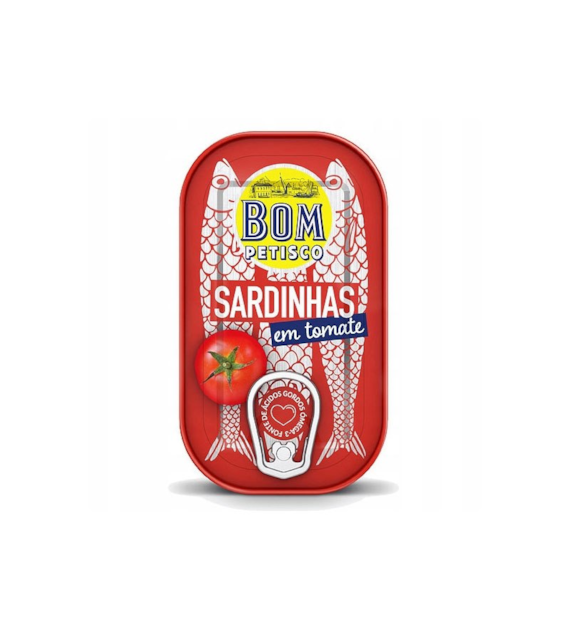 Sardynki portugalskie w sosie pomidorowym konserwa 120g BOM PETISCO