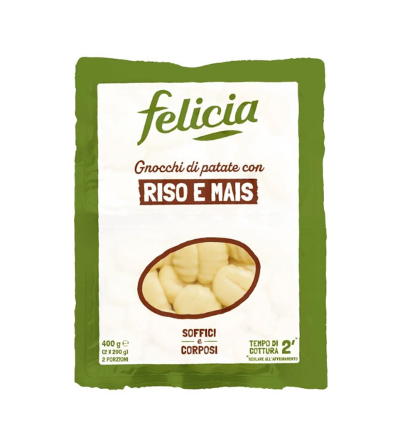 Gnocchi ziemniaczano ryżowo kukurydziane bezglutenowe 400g FELICIA - najlepiej spożyć przed: 20.09.2026