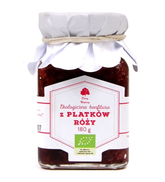 Konfitura z płatków róży 180g DARY NATURY BIO
