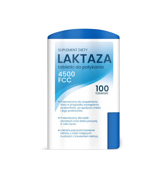 Laktaza tabletki 4500 FCC 100szt DOMOS POLSKA - suplement diety