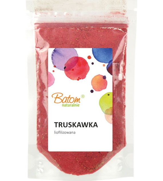 Owoce liofilizowane truskawki proszek 50 g