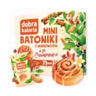 Mini batoniki z nerkowców à la cynamonka bez cukru 102g DOBRA KALORIA