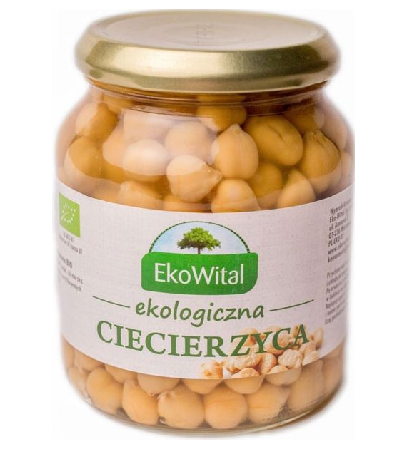Ciecierzyca w zalewie słoik 350g EKOWITAL BIO