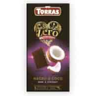 Czekolada gorzka z kokosem bez cukru 125g TORRAS ZERO