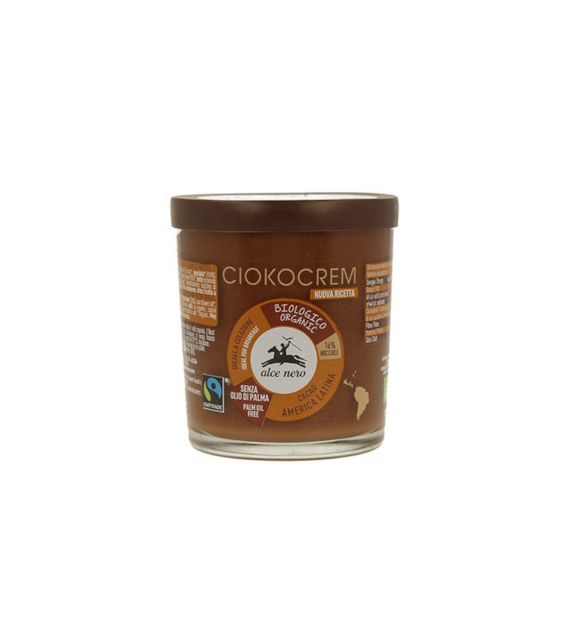 Krem orzechowo-czekoladowy 180g ALCE NERO BIO