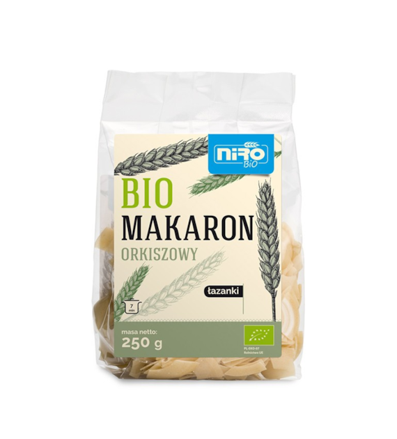 Makaron orkiszowy łazanki 250g NIRO BIO