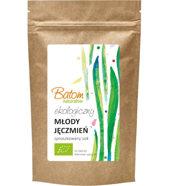Młody jęczmień Sok sproszkowany / trawa jęczmienna 100g BATOM BIO