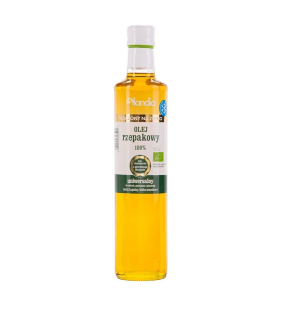 Olej rzepakowy z zarodków rzepaku uniwersalny 500ml OLANDIA BIO