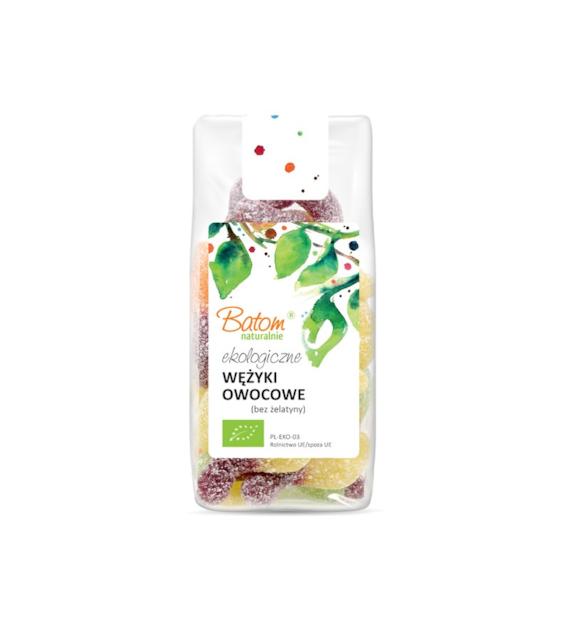 Żelki Wężyki bez żelatyny 125g BATOM BIO