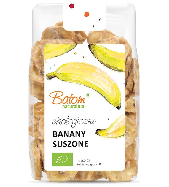 Banany suszone krążki 125g BATOM BIO