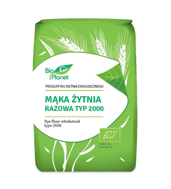 Mąka żytnia TYP 2000 razowa 1kg BIO PLANET BIO