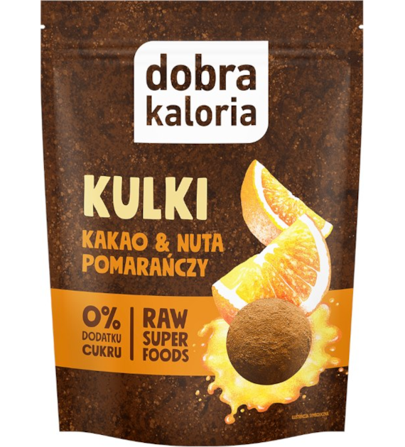 Przekąska daktylowa Kulki kakao & pomarańcza bez cukru 65g DOBRA KALORIA