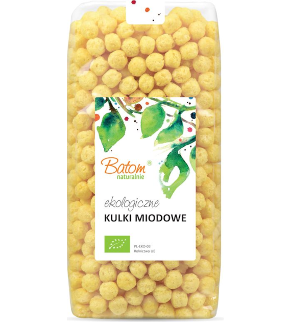 Płatki kukurydziane Kulki miodowe 250g BATOM BIO
