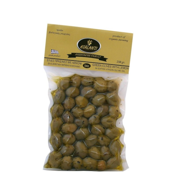 Oliwki zielone z pestkami 250g ATALANTI BIO