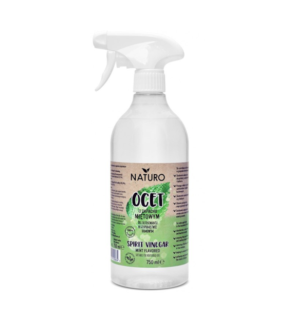 Ocet do czyszczenia o zapachu miętowym spray 750ml NATURO
