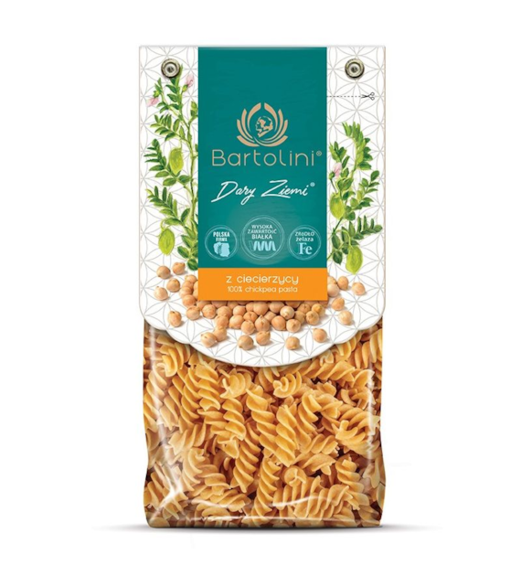 Makaron z ciecierzycy świderki 250g BARTOLINI