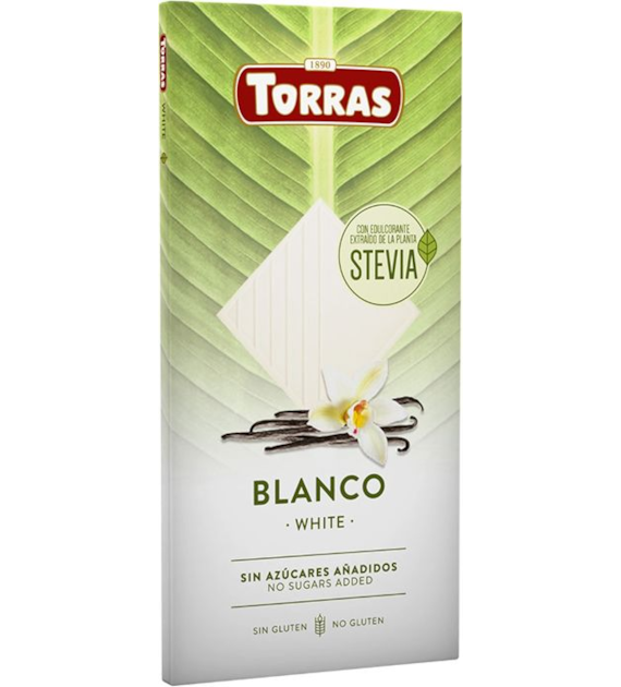 Czekolada KETO biała bez cukru 100g TORRAS