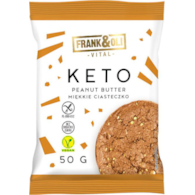 Miękkie KETO ciasteczko masło orzechowe bez cukru 50g FRANK&OLI