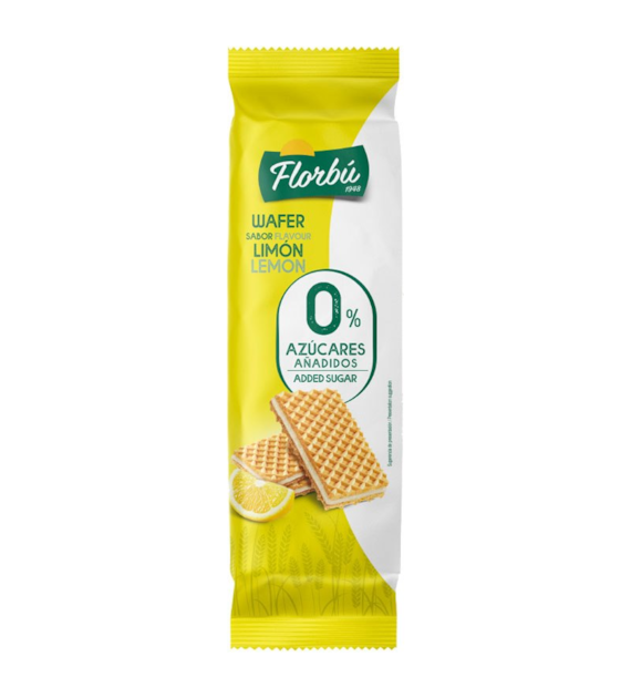 Wafelki cytrynowe bez dodatku cukru 150g FLORBU