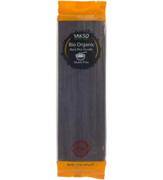 Makaron Noodle z ryżu czarnego bezglutenowy 220g YAKSO BIO