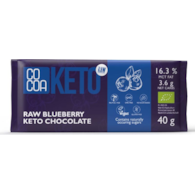 Czekolada surowa KETO jagodowa bez cukru 40g COCOA BIO