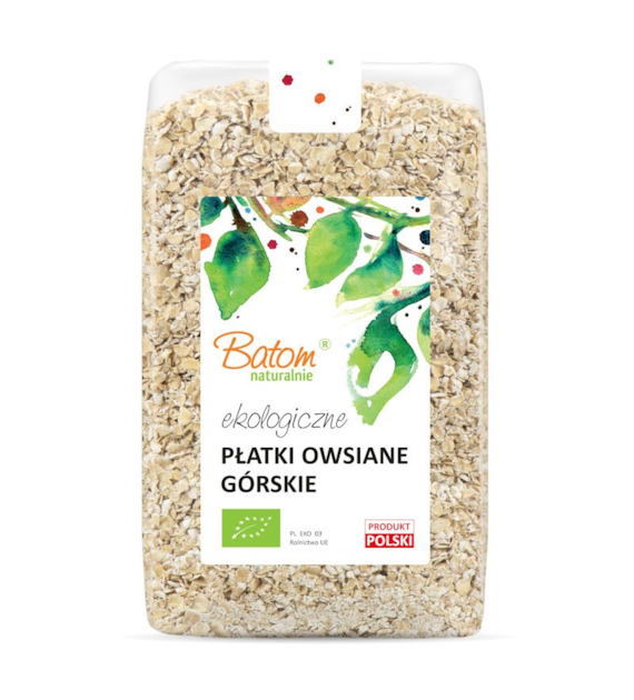 Płatki owsiane górskie 500g BATOM BIO