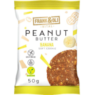 Miękkie ciasteczko masło orzechowe & banan bez cukru 50g FRANK&OLI