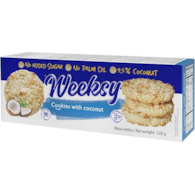 Ciasteczka kruche z kokosem bez cukru 120g WEEKSY