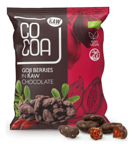 Jagody goji w surowej czekoladzie RAW 70g COCOA BIO