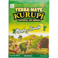 Yerba Mate z miętą i limonką / Menta y Limón 500g KURUPÍ