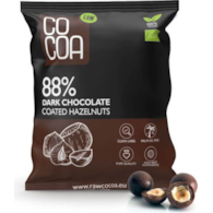 Orzechy laskowe w czekoladzie RAW 88% kakao 70g COCOA BIO