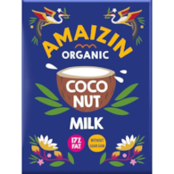 Mleczko kokosowe 17% bez gumy guar 200ml AMAIZIN BIO