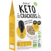 Krakersy KETO pieczywo chrupkie z sezamem czarnym 60g JOICE BIO