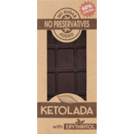 Czekolada KETO gorzka bez cukru 100g KETOLADA