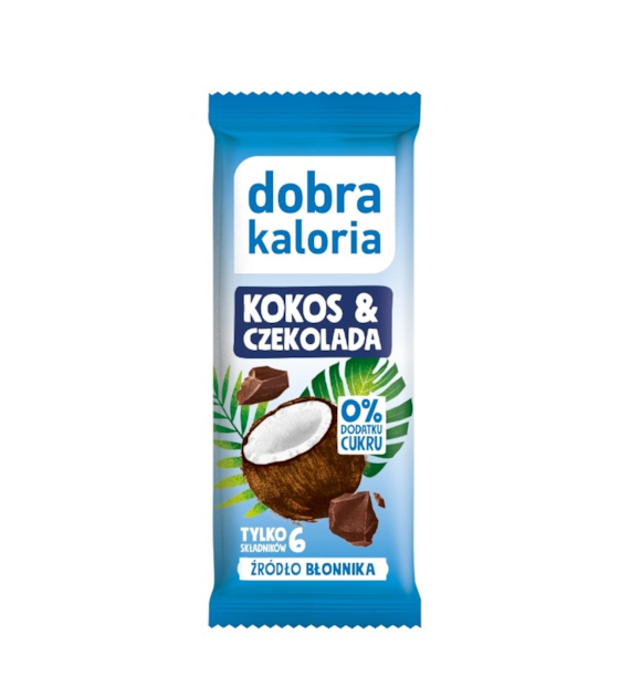 Baton daktylowy Kokos & czekolada bez cukru 33g DOBRA KALORIA