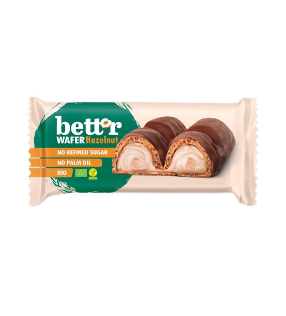 Wafelek z kremem orzechowym 33g BETTR BIO