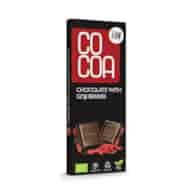Czekolada gorzka RAW z jagodami goji 40g COCOA BIO