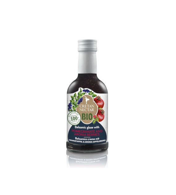 Sos balsamiczny z granatem i aronią bez dodatku cukru 200ml CRETAN NECTAR BIO