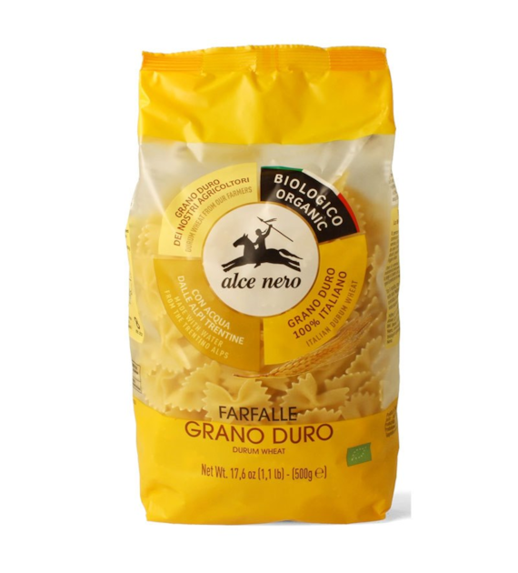 Makaron pszenny durum Farfalle kokardki 500g ALCE NERO BIO
