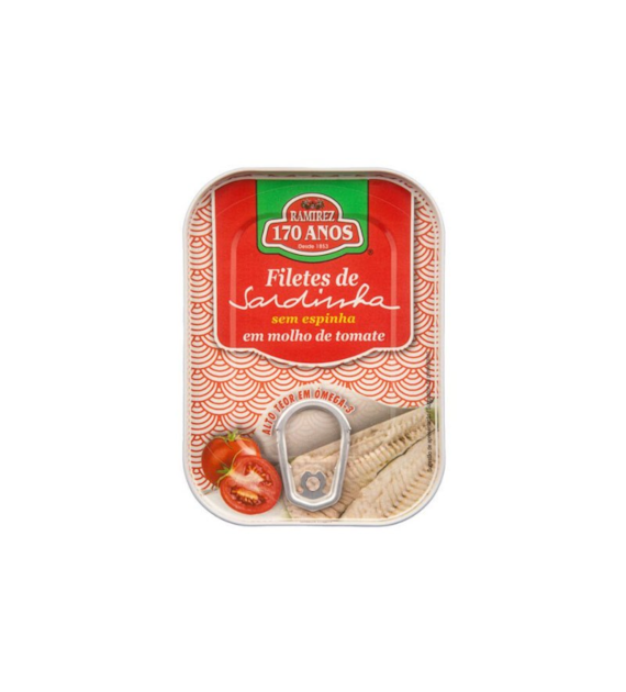 Sardynki portugalskie filety w sosie pomidorowym konserwa 100g RAMIREZ